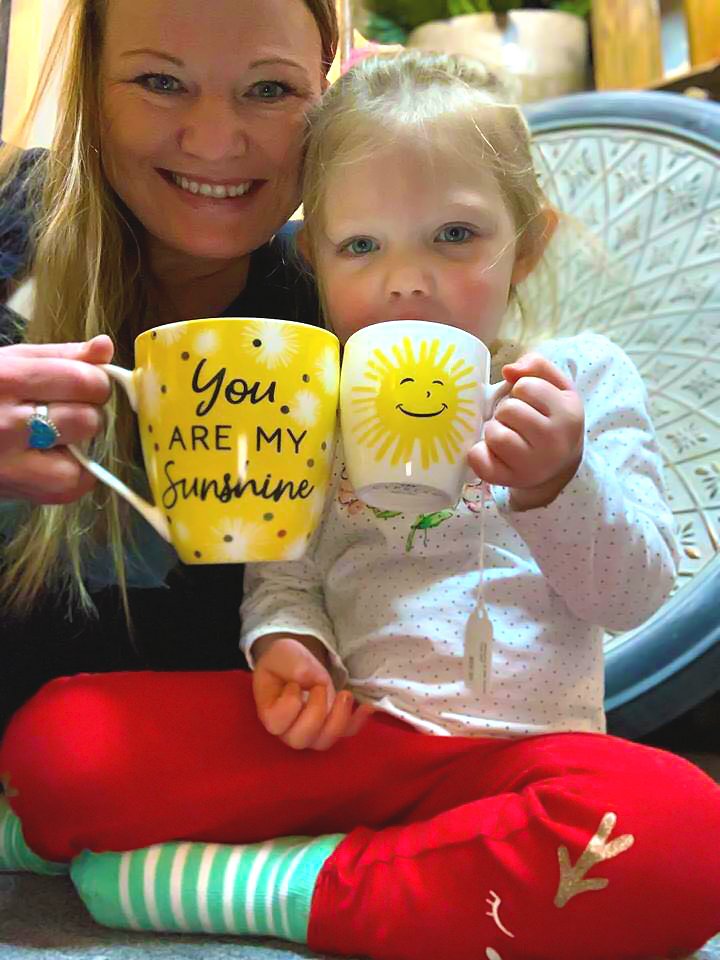 Evergreen Mommy and Me Ceramic Cup Gift set, 17 OZ, You are my sunshine, 5.63'' x 4.09'' x 4.41'' inches