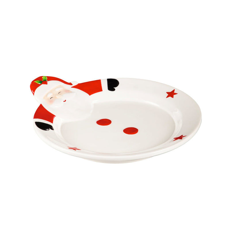 Cookies for Santa Gift Set with Plate and 18 OZ Cup,  Warmest Greeting Santa
