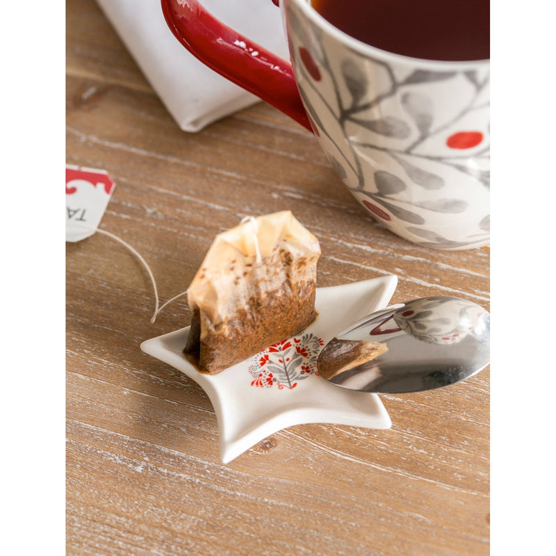Ceramic Cup O' Java with Teabag Holder, 17 OZ, Yuletide,p36217724