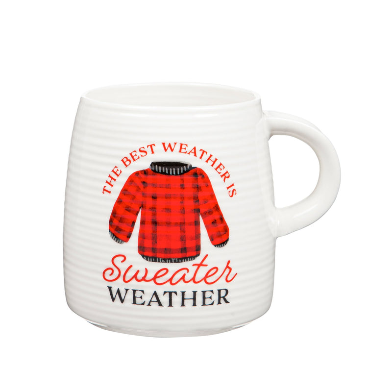 12 OZ Ceramic Cup and Gaiter Gift Set, Sweater Weather
