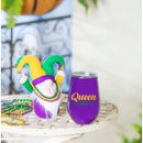 12oz Stainless Stemless Wine with Plush Gift Set, Crazy Parade,p3990001