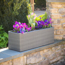 3 Divider Resin Planter with 3 Plastic Pot,pha004