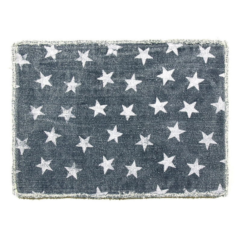 Napa Home Garden,  STARS PLACEMAT BLUE & WHITE,pl101