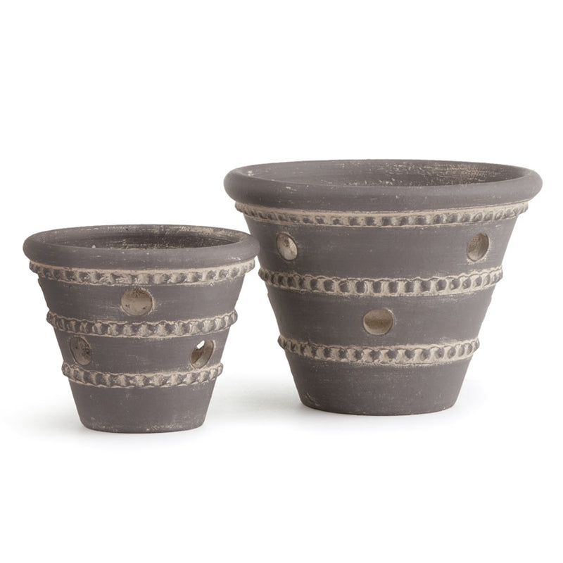 Napa Home & Garden WH Oldham Orchid POTS #2/#4 S/2 Gry