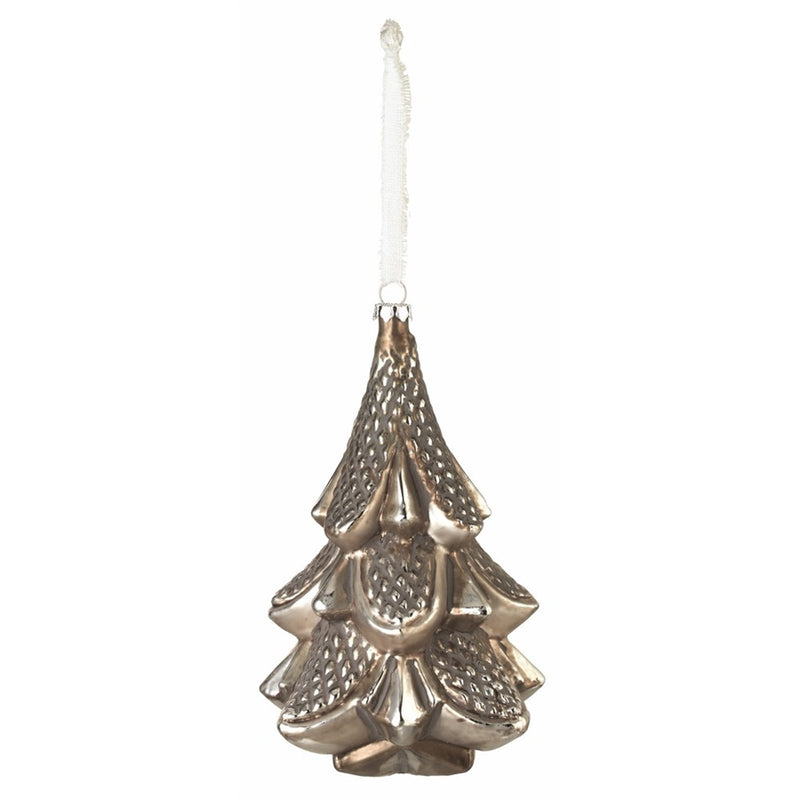 Tree Glass Ornament 6"H