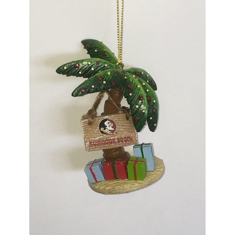 Resin Palm Tree Ornament, Florida State University