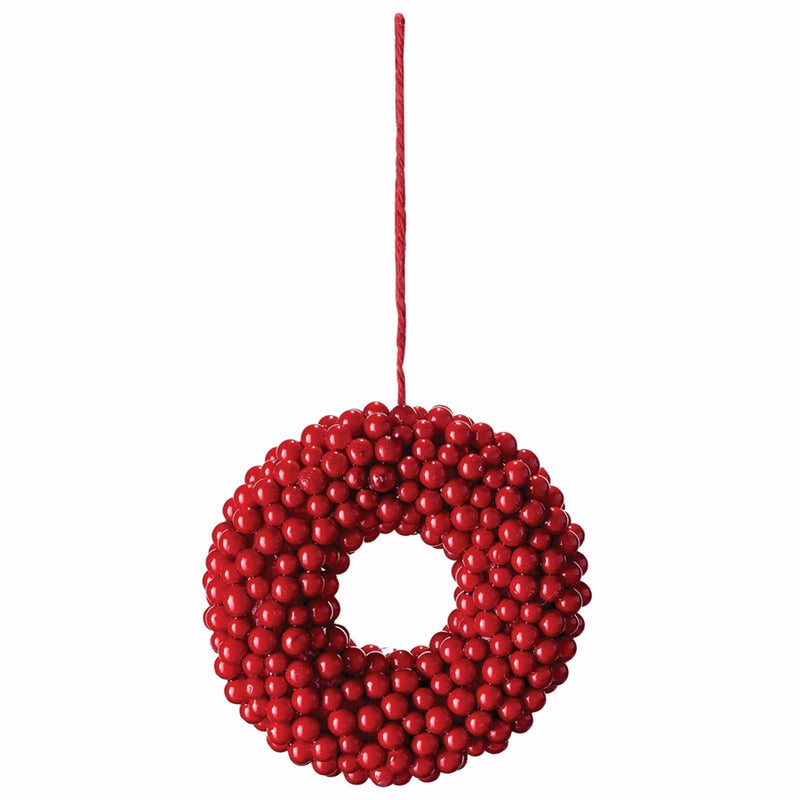 Napa Home Garden, BERRY WREATH 7" ORNAMENT,z4363rd