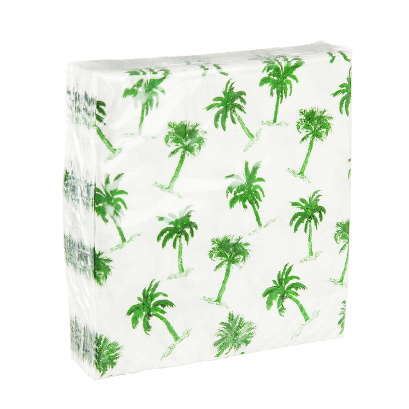 40ct, 3ply Cocktail Napkin, Coconut Palm Tree, 5"x5"x1.5"inches