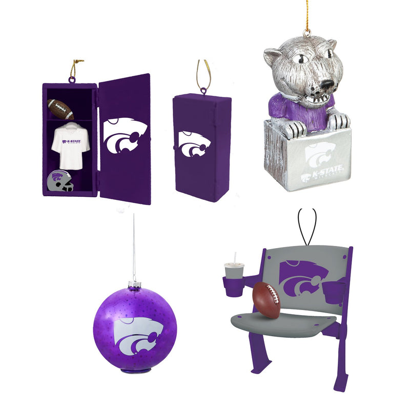 4 Assorted Ornament, Kansas State, set of 48, 13"x13"x50"inches