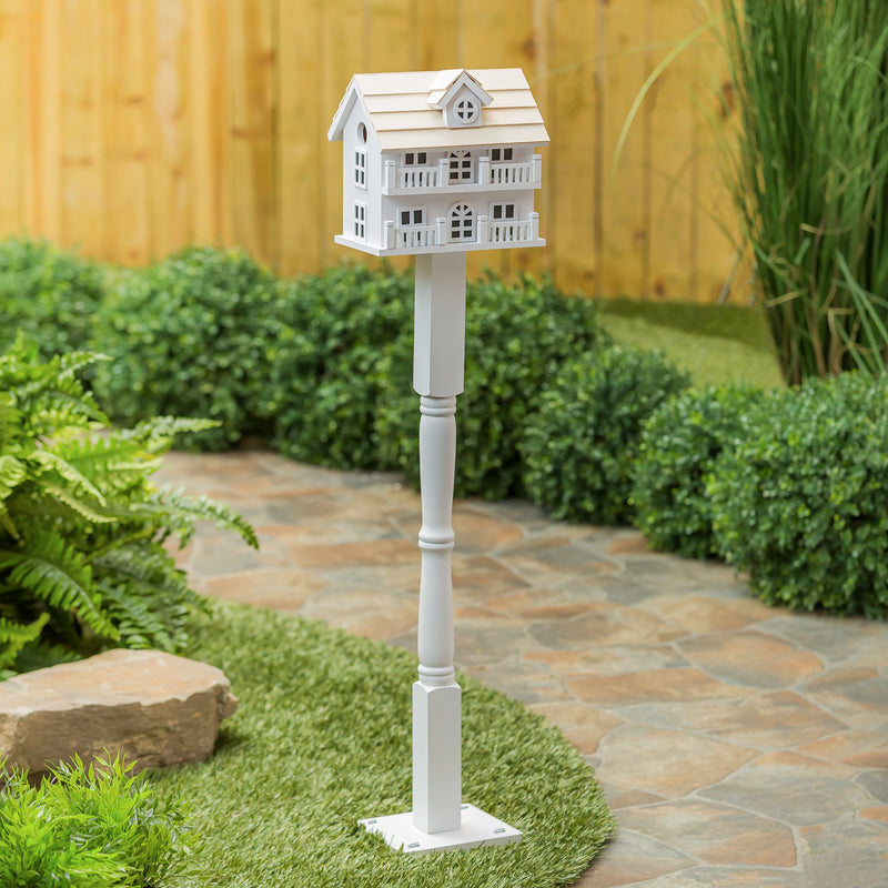 Evergreen Bird House,Bungalow birdhouse,7.09x9.45x41 Inches