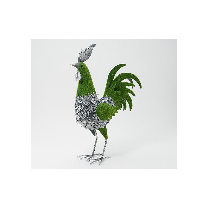 Evergreen Moss rooster, 26.6'' x 2.4'' x 2.4'' inches