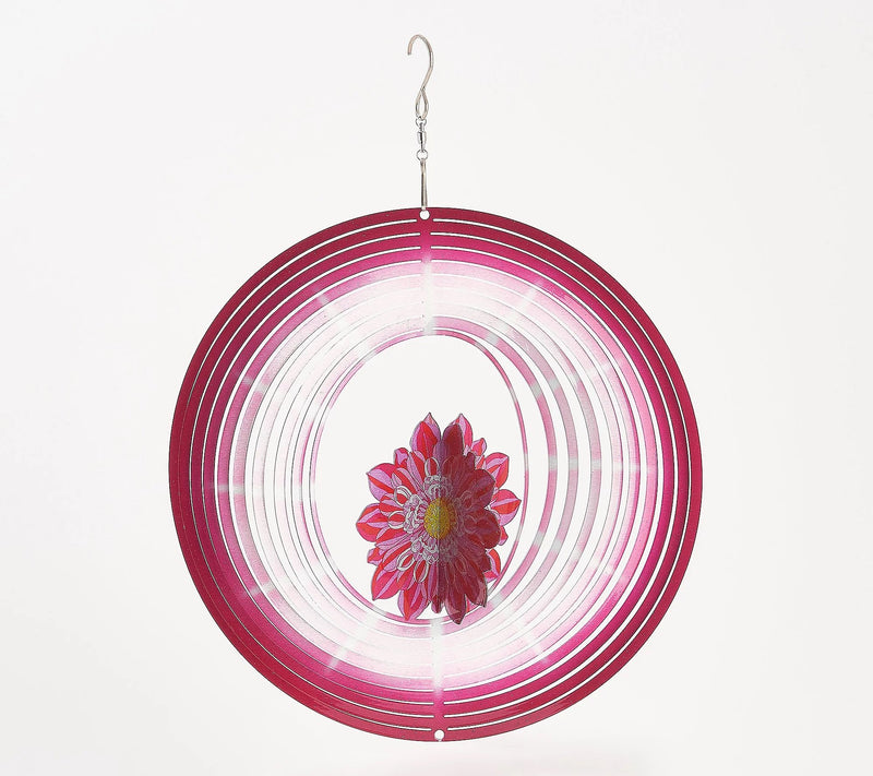 10" 3D Illusion spinner - Flower,12"x12"x0.05"inches