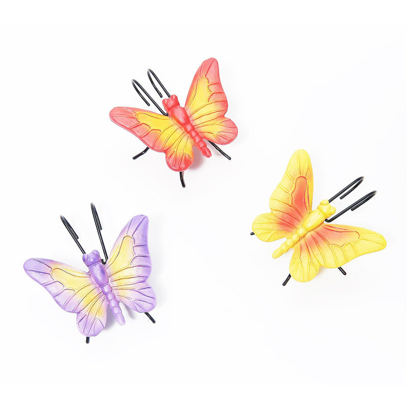 Set of 3 Pot Hanger,  Butterflies, 1.97"x2.95"x2.95"inches